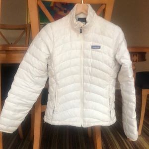 Patagonia cream winter jacket.